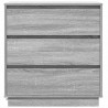 Szafka Nocna Szary 71 x 34,5 x 75 cm Materiał drewnopochodny