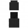 Półka ścienna 2 pcs Czarny Dąb 80 x 16 x 14 cm