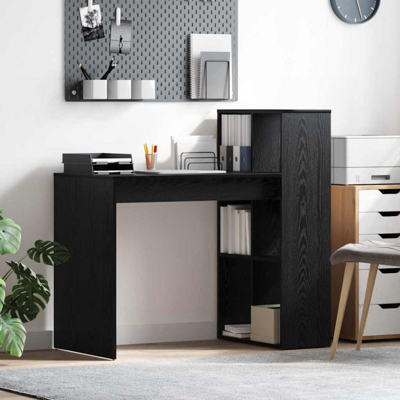 Biurko Czarny Dąb 108 x 55 x 103.5 cm Materiał drewnopochodny