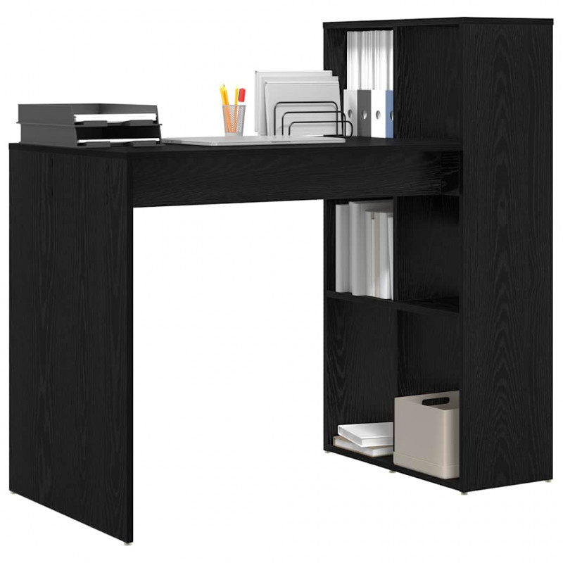 Biurko Czarny Dąb 108 x 55 x 103.5 cm Materiał drewnopochodny