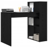 Biurko Czarny Dąb 108 x 55 x 103.5 cm Materiał drewnopochodny