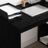 Biurko Czarny Dąb 108 x 55 x 103.5 cm Materiał drewnopochodny