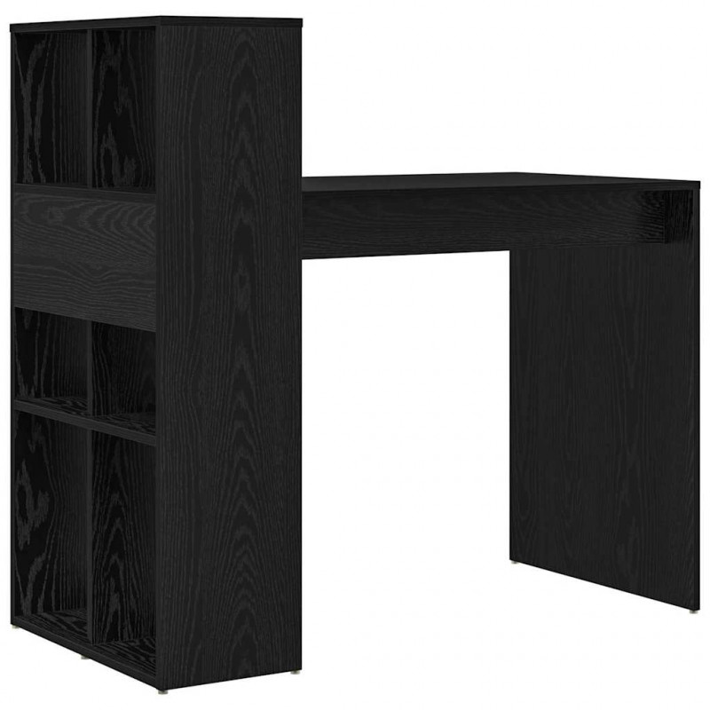 Biurko Czarny Dąb 108 x 55 x 103.5 cm Materiał drewnopochodny