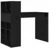 Biurko Czarny Dąb 108 x 55 x 103.5 cm Materiał drewnopochodny