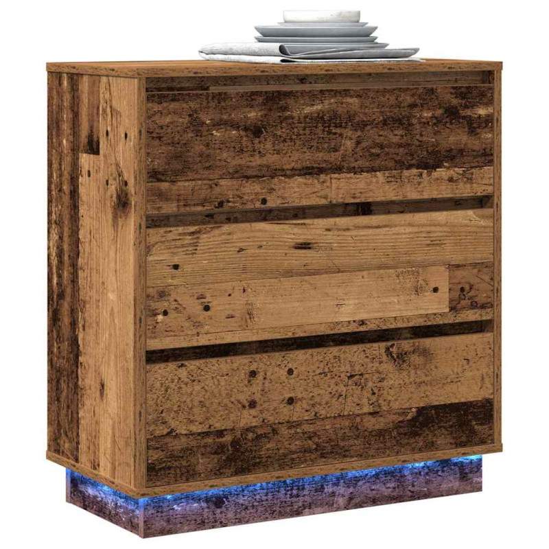Szafka Nocna z szufladą Stare drewno 71 x 34,5 x 75 cm