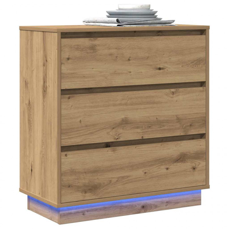 Szafka Nocna z szufladą Dąb rzemieślniczy 71 x 34,5 x 75 cm