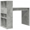 Biurko z półką Betonowy szary 108 x 55 x 103.5 cm