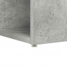 Biurko z półką Betonowy szary 108 x 55 x 103.5 cm
