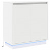 Komoda LED Biały 71 x 34,5 x 75 cm Materiał drewnopochodny