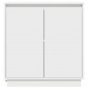 Komoda LED Biały 71 x 34,5 x 75 cm Materiał drewnopochodny