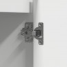 Komoda LED Biały 71 x 34,5 x 75 cm Materiał drewnopochodny