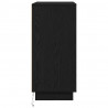 Bufet Czarny Dąb 71 x 34.5 x 75 cm Materiał drewnopochodny