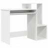 Biurko z półką Biały 106 x 41 x 88.5 cm Materiał drewnopochodny