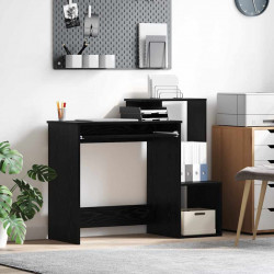 Biurko Czarny Dąb 106 x 41 x 88.5 cm Materiał drewnopochodny