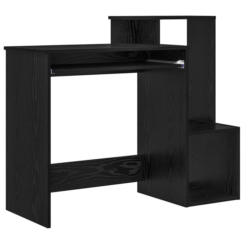 Biurko Czarny Dąb 106 x 41 x 88.5 cm Materiał drewnopochodny