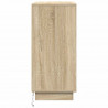 Komoda LED Dąb Sonoma 71 x 34,5 x 75 cm Materiał drewnopochodny