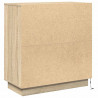Komoda LED Dąb Sonoma 71 x 34,5 x 75 cm Materiał drewnopochodny