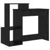 Biurko Czarny Dąb 106 x 41 x 88.5 cm Materiał drewnopochodny