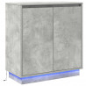 Komoda LED Ze LED Lights Betonowy szary 71 x 34,5 x 75 cm