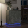 Komoda LED Ze LED Lights Betonowy szary 71 x 34,5 x 75 cm