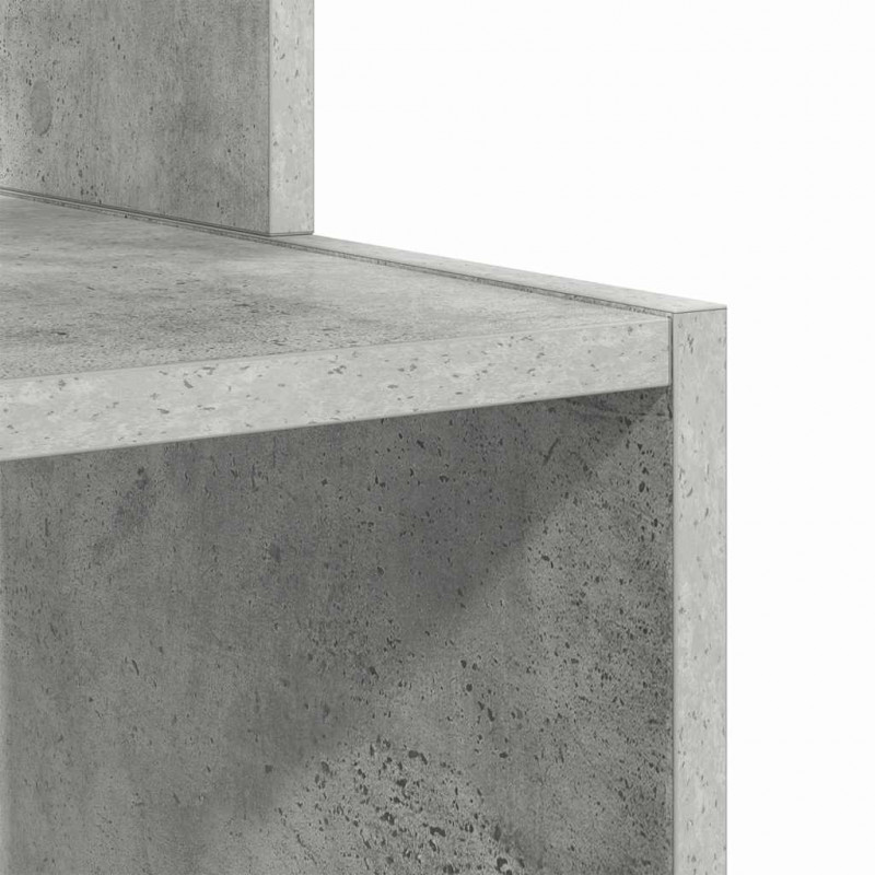 Biurko z szufladą z półką Betonowy szary 106 x 41 x 88.5 cm