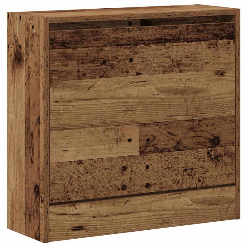 Szafka na buty z półką z drzwiami Stare drewno 60 x 21 x 57 cm