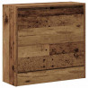 Szafka na buty z półką z drzwiami Stare drewno 60 x 21 x 57 cm