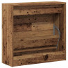 Szafka na buty z półką z drzwiami Stare drewno 60 x 21 x 57 cm