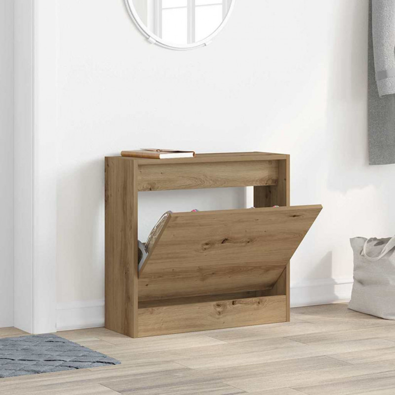 Szafka na buty z półką Dąb rzemieślniczy 60 x 21 x 57 cm