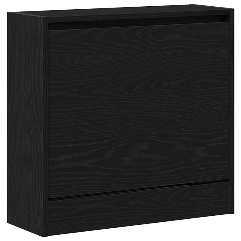 Szafka na buty z półką z drzwiami Czarny Dąb 60 x 21 x 57 cm