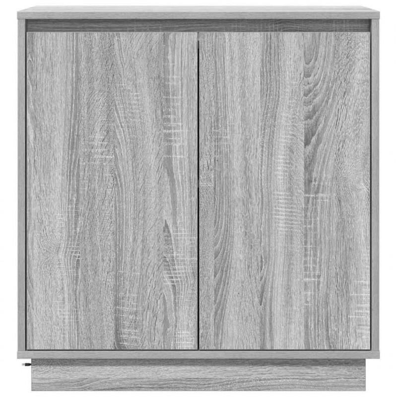 Komoda LED Ze LED Lights z półką Szary Sonoma 71 x 34,5 x 75 cm