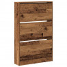 Szafka na buty z półką Stare drewno 80 x 21 x 125,5 cm