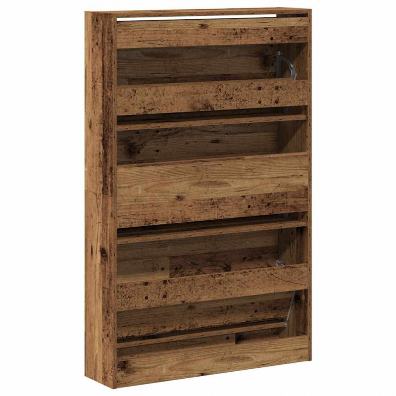 Szafka na buty z półką Stare drewno 80 x 21 x 125,5 cm