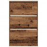 Szafka na buty z półką Stare drewno 80 x 21 x 125,5 cm