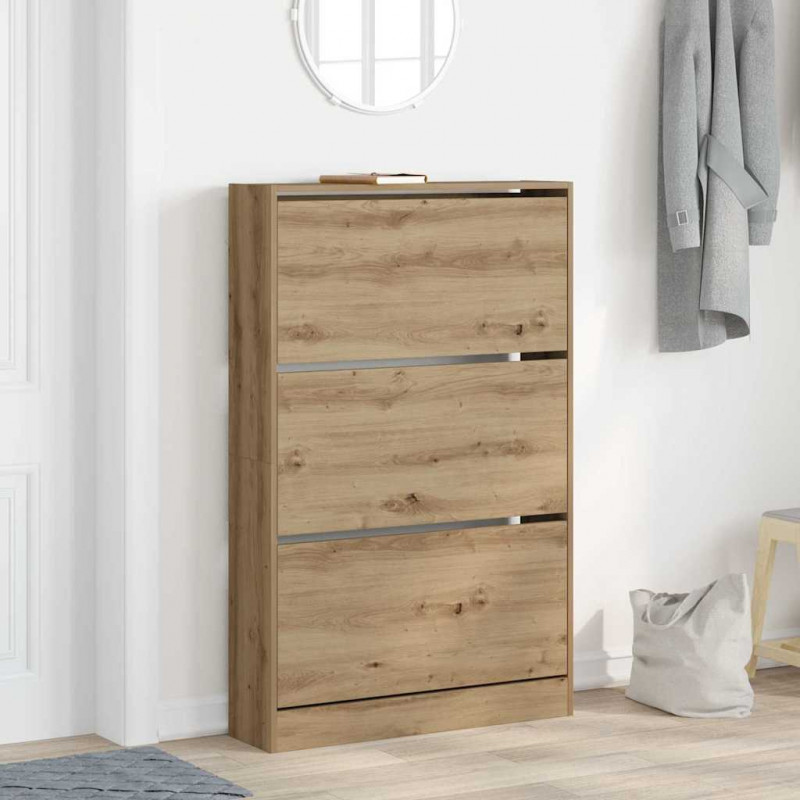Szafka na buty z półką Dąb rzemieślniczy 80 x 21 x 125,5 cm