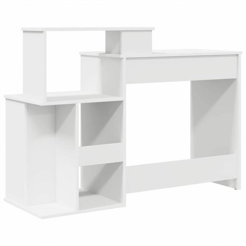 Biurko Biały 120,5 x 44 x 88,5 cm Materiał drewnopochodny
