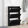 Szafka na buty z półką z drzwiami Czarny Dąb 80 x 21 x 125,5 cm