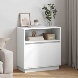 Komoda LED Biały 71 x 34,5 x 75 cm Materiał drewnopochodny