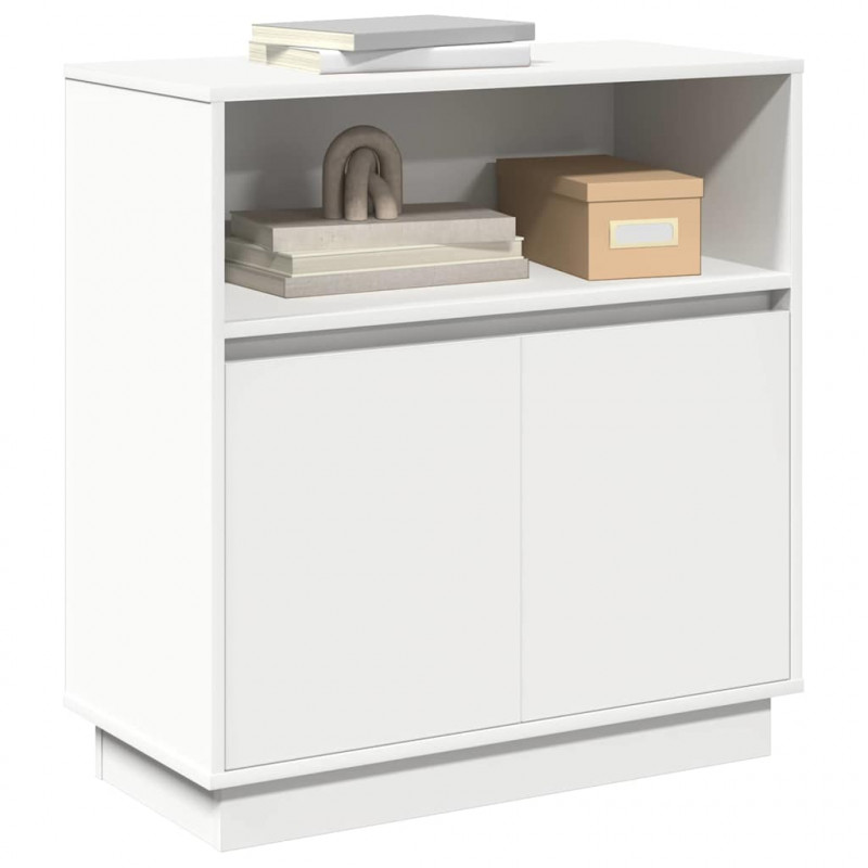 Komoda LED Biały 71 x 34,5 x 75 cm Materiał drewnopochodny