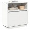 Komoda LED Biały 71 x 34,5 x 75 cm Materiał drewnopochodny