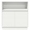 Komoda LED Biały 71 x 34,5 x 75 cm Materiał drewnopochodny