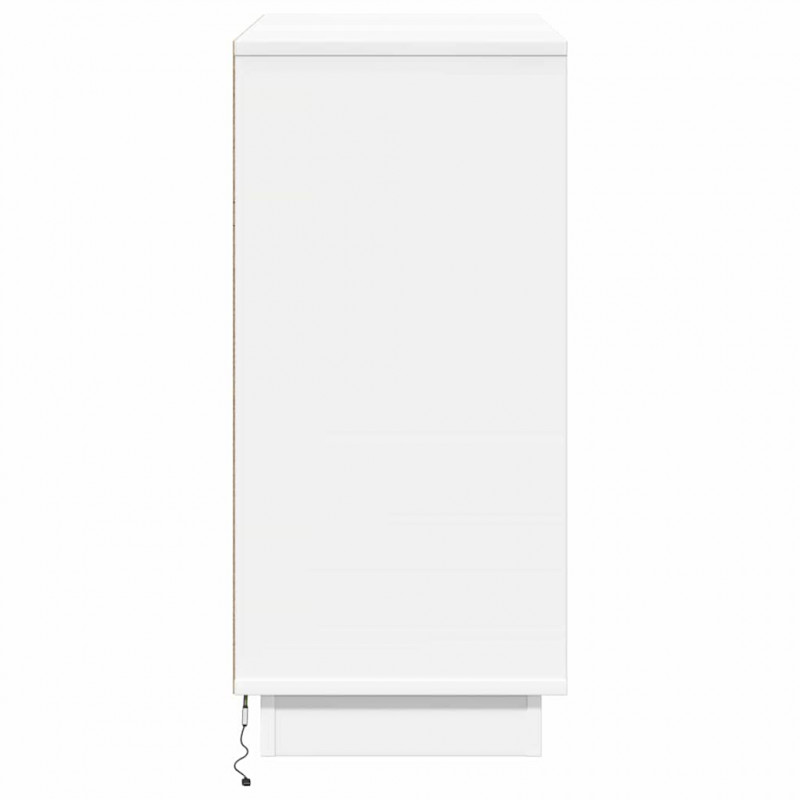Komoda LED Biały 71 x 34,5 x 75 cm Materiał drewnopochodny