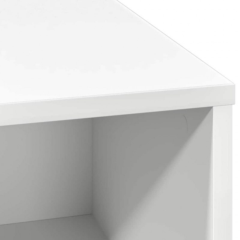 Komoda LED Biały 71 x 34,5 x 75 cm Materiał drewnopochodny
