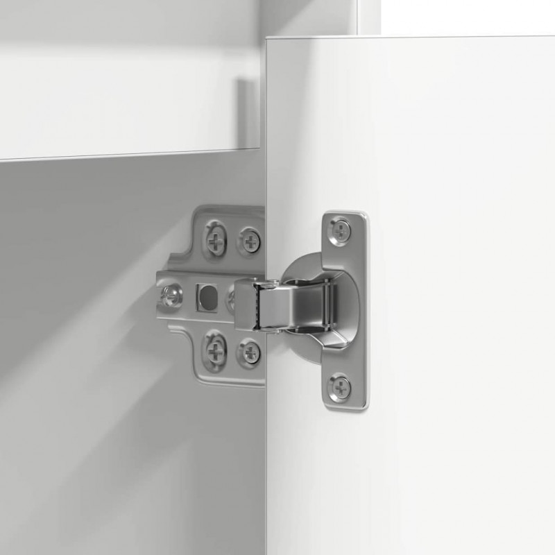 Komoda LED Biały 71 x 34,5 x 75 cm Materiał drewnopochodny