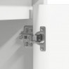 Komoda LED Biały 71 x 34,5 x 75 cm Materiał drewnopochodny