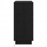 Komoda LED Czarny Dąb 71 x 34,5 x 75 cm Materiał drewnopochodny