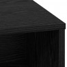 Komoda LED Czarny Dąb 71 x 34,5 x 75 cm Materiał drewnopochodny