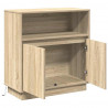 Komoda LED Dąb Sonoma 71 x 34,5 x 75 cm Materiał drewnopochodny