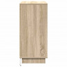 Komoda LED Dąb Sonoma 71 x 34,5 x 75 cm Materiał drewnopochodny