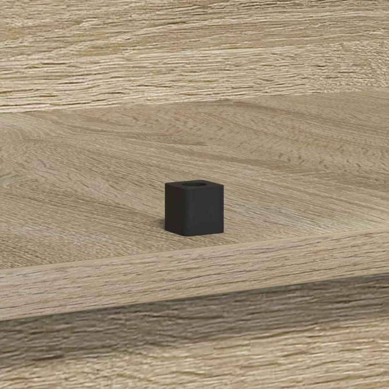 Komoda LED Dąb Sonoma 71 x 34,5 x 75 cm Materiał drewnopochodny
